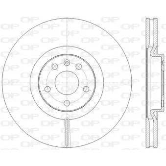 Jeu de 2 disques de frein avant OPEN PARTS BDR2826.20