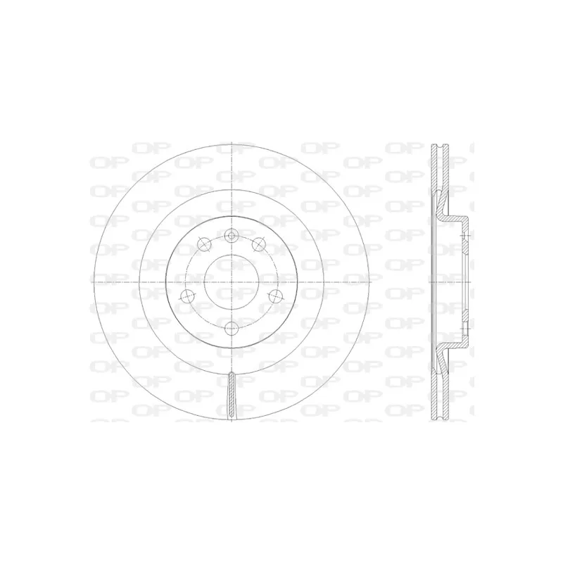 Jeu de 2 disques de frein arrière OPEN PARTS BDR2827.20