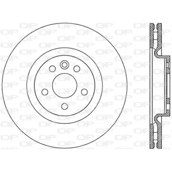 Jeu de 2 disques de frein avant OPEN PARTS BDR2828.20