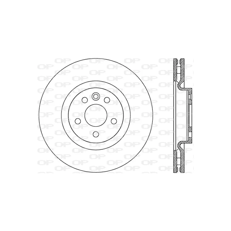Jeu de 2 disques de frein avant OPEN PARTS BDR2828.20