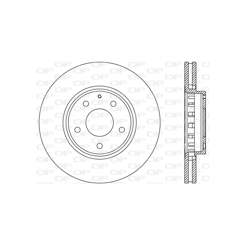 Jeu de 2 disques de frein avant OPEN PARTS BDR2833.20