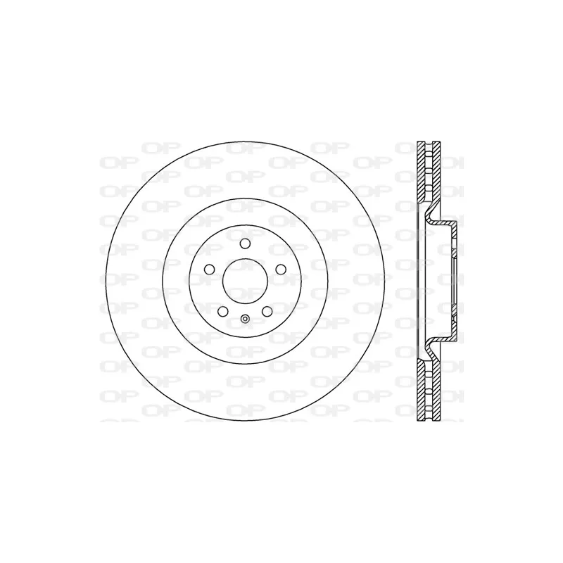Jeu de 2 disques de frein avant OPEN PARTS BDR2834.20