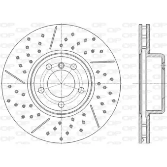 Jeu de 2 disques de frein avant OPEN PARTS BDR2840.20