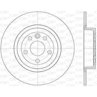 Jeu de 2 disques de frein arrière OPEN PARTS