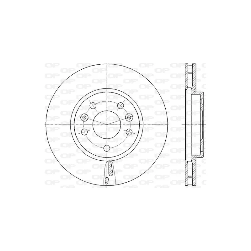 Jeu de 2 disques de frein avant OPEN PARTS BDR2846.20