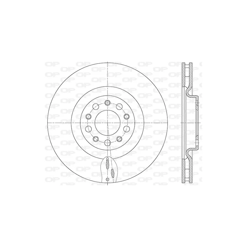 Jeu de 2 disques de frein avant OPEN PARTS BDR2852.20