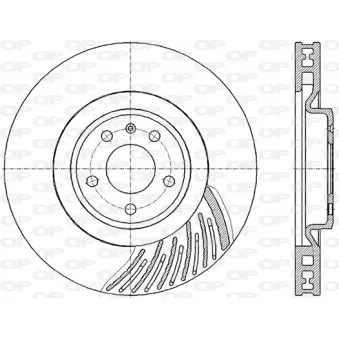 Disque de frein avant gauche OPEN PARTS