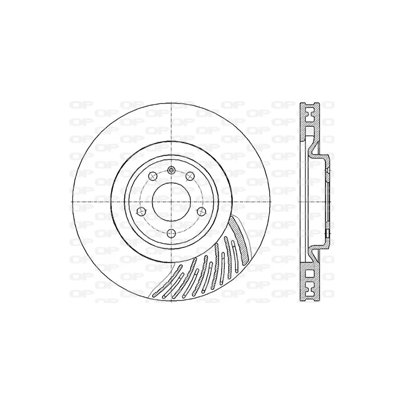 Disque de frein avant gauche OPEN PARTS BDR2861.20