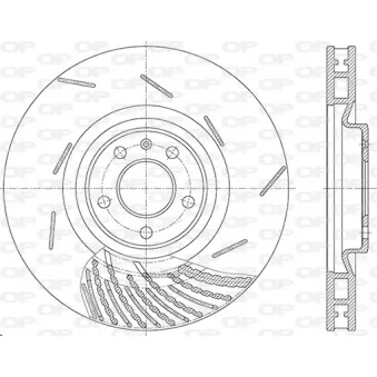 Disque de frein avant gauche OPEN PARTS BDR2863.20