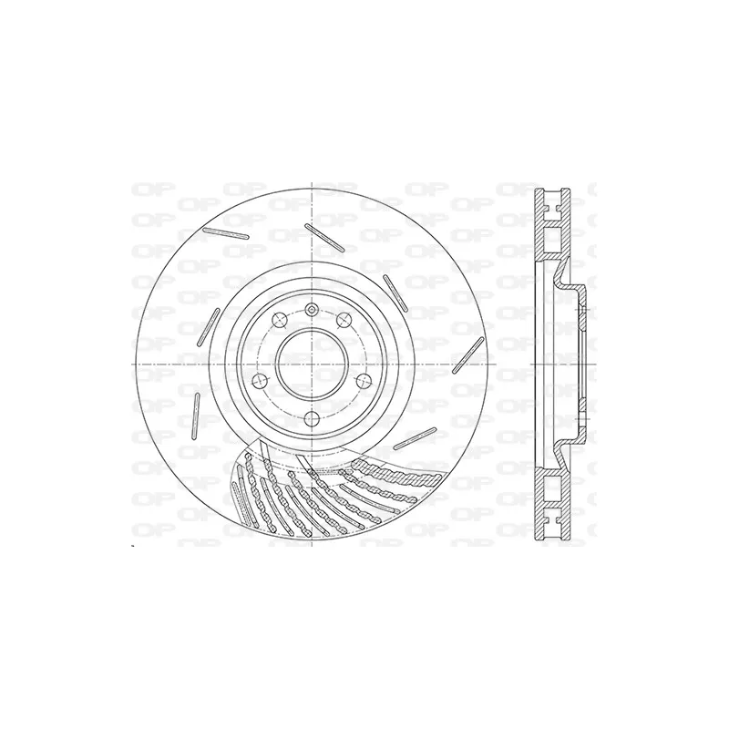 Disque de frein avant gauche OPEN PARTS BDR2863.20