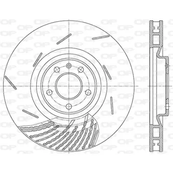 Disque de frein avant droit OPEN PARTS BDR2864.20