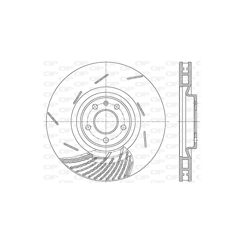 Disque de frein avant droit OPEN PARTS BDR2864.20