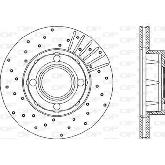 Jeu de 2 disques de frein avant OPEN PARTS