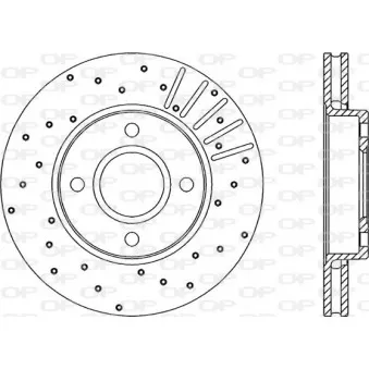 Jeu de 2 disques de frein avant OPEN PARTS BDRS1186.25