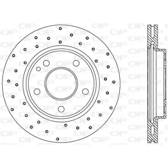 Jeu de 2 disques de frein avant OPEN PARTS BDRS1700.25