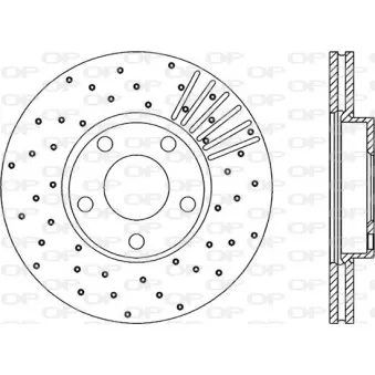 Jeu de 2 disques de frein avant OPEN PARTS