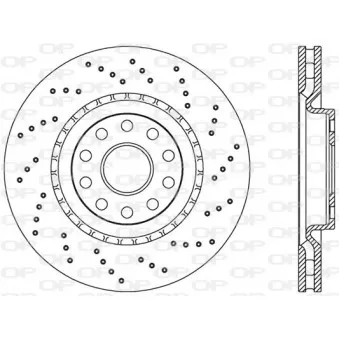 Jeu de 2 disques de frein avant OPEN PARTS BDRS1741.25