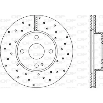 Jeu de 2 disques de frein avant OPEN PARTS BDRS1780.25