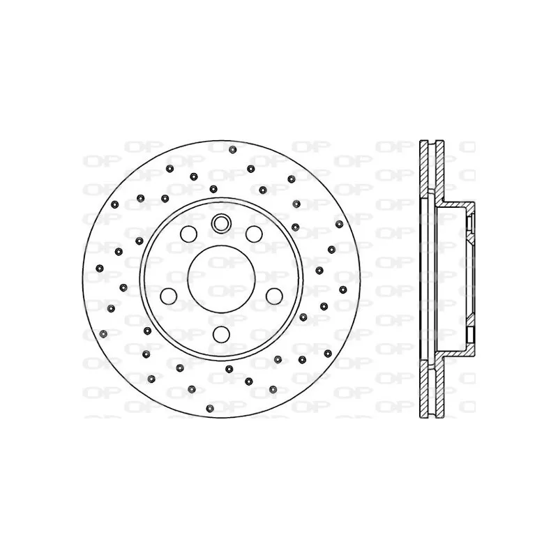 Jeu de 2 disques de frein avant OPEN PARTS BDRS1843.25
