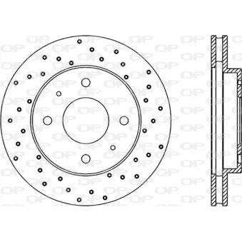 Jeu de 2 disques de frein avant OPEN PARTS BDRS1870.25