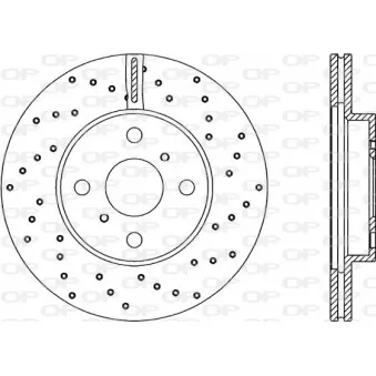 Jeu de 2 disques de frein avant OPEN PARTS