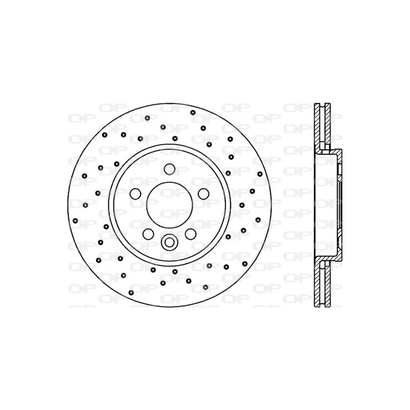 Jeu de 2 disques de frein avant OPEN PARTS BDRS1900.25