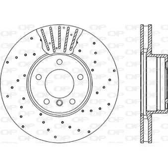 Jeu de 2 disques de frein avant OPEN PARTS BDRS1940.25