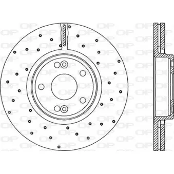 Jeu de 2 disques de frein avant OPEN PARTS BDRS1959.25