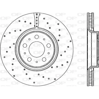 Jeu de 2 disques de frein avant OPEN PARTS BDRS1976.25