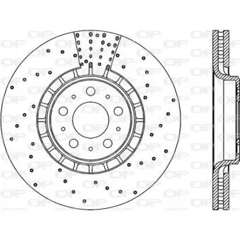 Jeu de 2 disques de frein avant OPEN PARTS BDRS1977.25