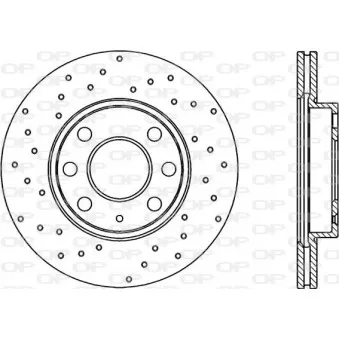 Jeu de 2 disques de frein avant OPEN PARTS BDRS1983.25