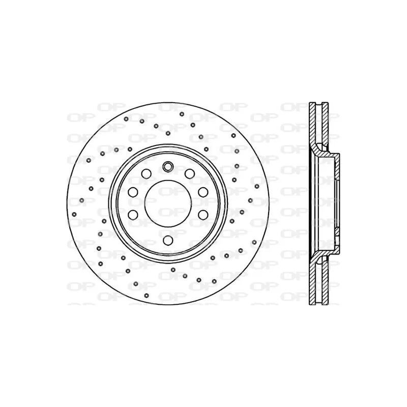 Jeu de 2 disques de frein avant OPEN PARTS BDRS1990.25