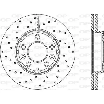 Jeu de 2 disques de frein avant OPEN PARTS
