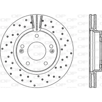 Jeu de 2 disques de frein avant OPEN PARTS BDRS2138.25