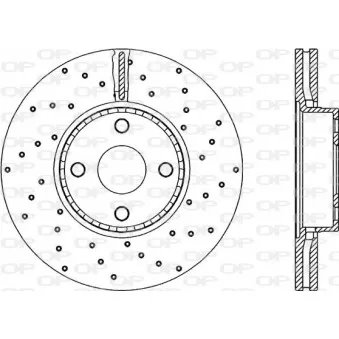 Jeu de 2 disques de frein avant OPEN PARTS BDRS2155.25
