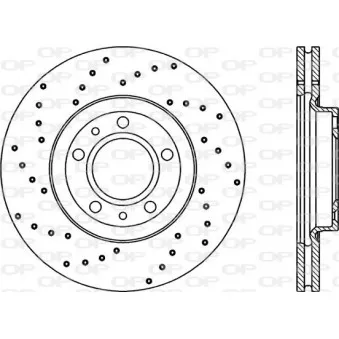 Jeu de 2 disques de frein avant OPEN PARTS BDRS2158.25