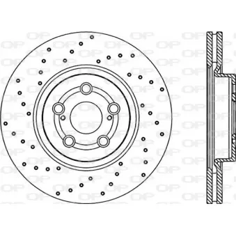 Jeu de 2 disques de frein avant OPEN PARTS BDRS2192.25