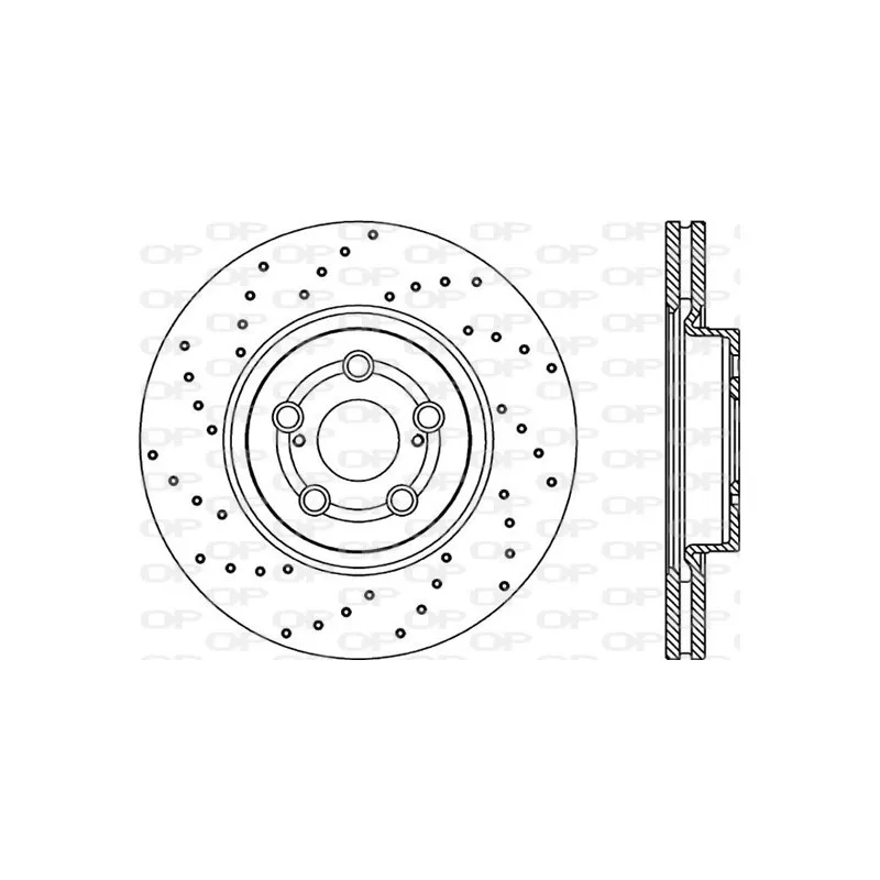 Jeu de 2 disques de frein avant OPEN PARTS BDRS2192.25