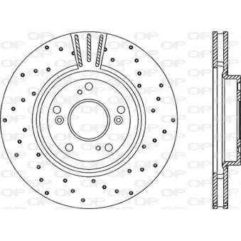 Jeu de 2 disques de frein avant OPEN PARTS BDRS2209.25