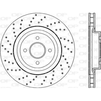 Jeu de 2 disques de frein avant OPEN PARTS BDRS2225.25