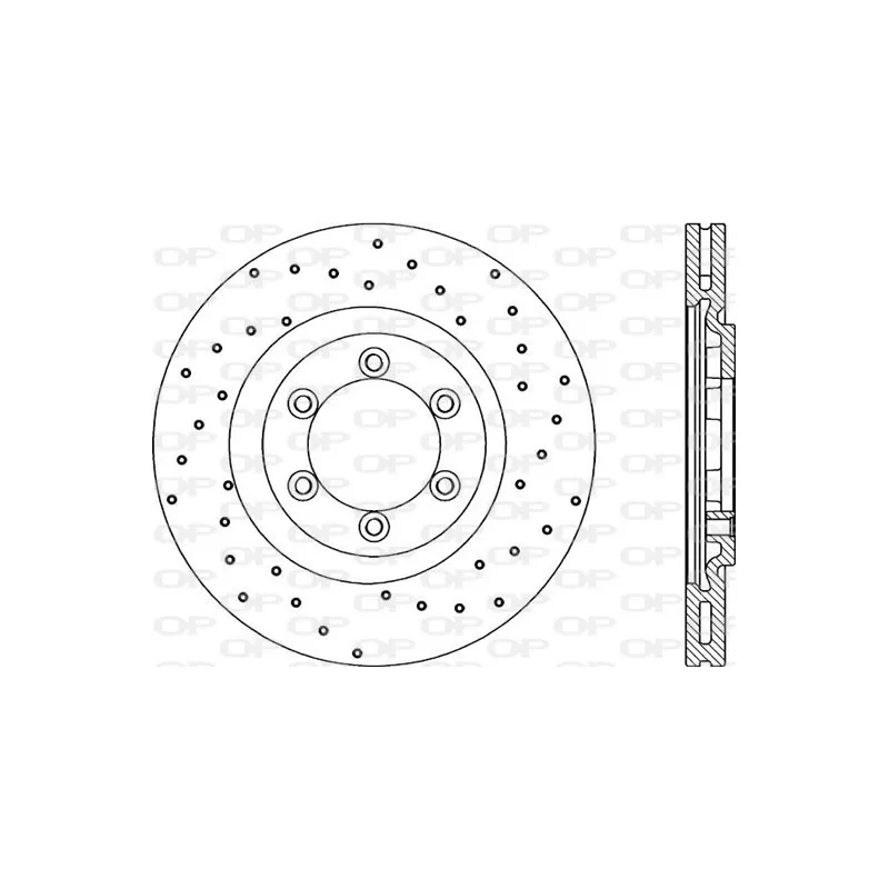 Jeu de 2 disques de frein avant OPEN PARTS BDRS2229.25
