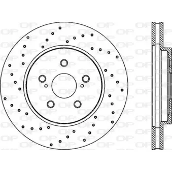 Jeu de 2 disques de frein avant OPEN PARTS BDRS2238.25