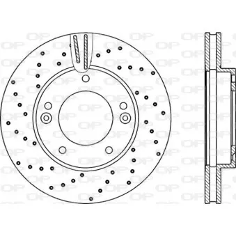 Jeu de 2 disques de frein avant OPEN PARTS