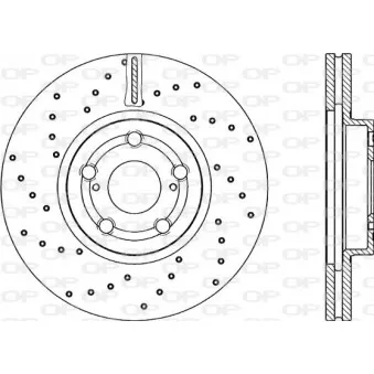 Jeu de 2 disques de frein avant OPEN PARTS BDRS2266.25