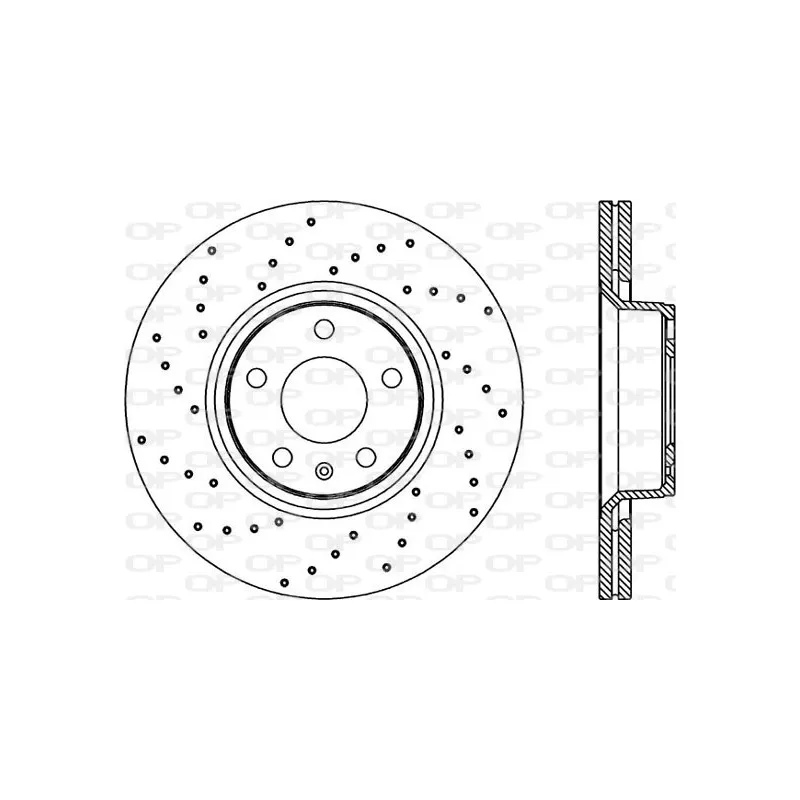 Jeu de 2 disques de frein avant OPEN PARTS BDRS2268.25