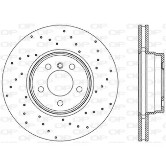 Jeu de 2 disques de frein avant OPEN PARTS BDRS2361.25