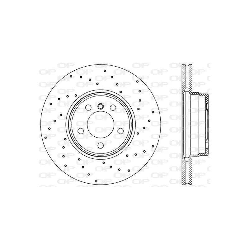 Jeu de 2 disques de frein avant OPEN PARTS BDRS2361.25