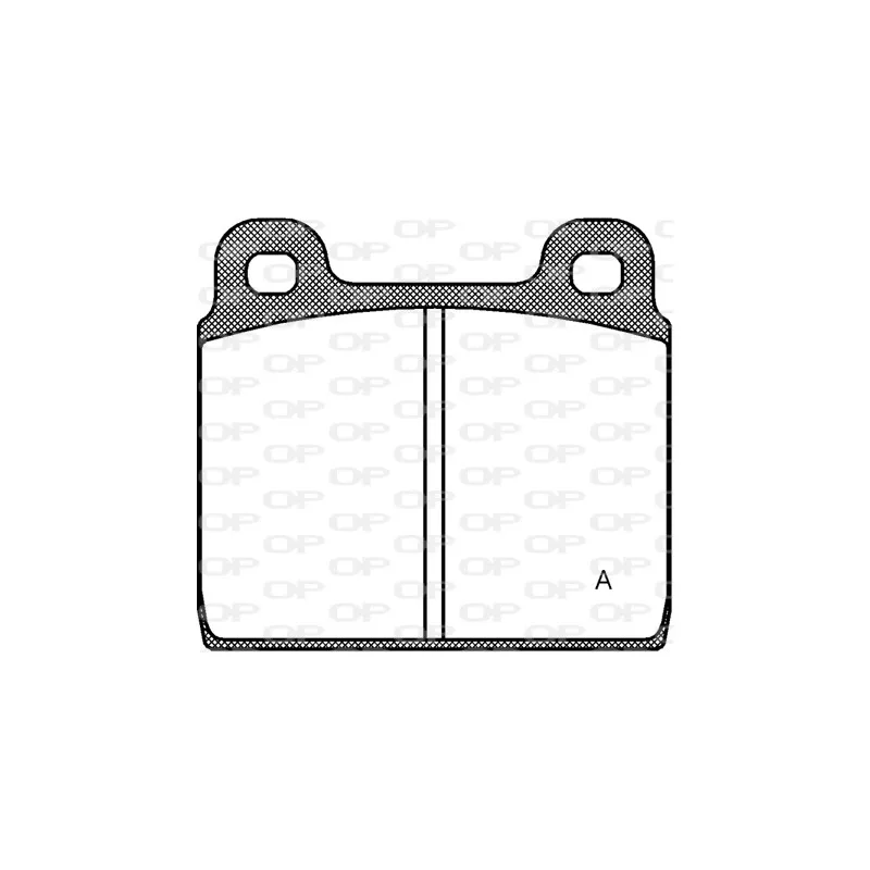 Jeu de 4 plaquettes de frein avant OPEN PARTS BPA0002.20