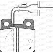Jeu de 4 plaquettes de frein arrière OPEN PARTS BPA0005.01 - Visuel 1