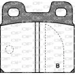 Jeu de 4 plaquettes de frein arrière OPEN PARTS BPA0005.01 - Visuel 2